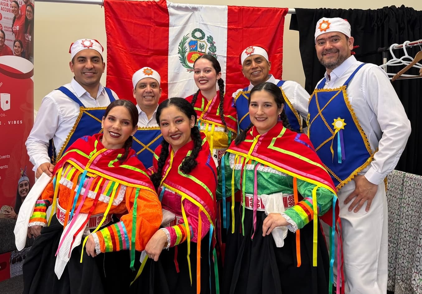 Peru Baila performers wearing traditional Peruvian dress